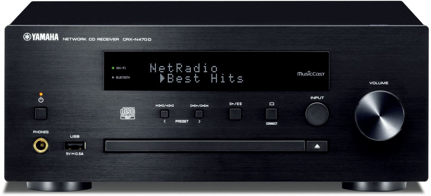 Yamaha - CRX-N470D - Musiccast Stereovahvistin - Musta, Musta - HifiStudio