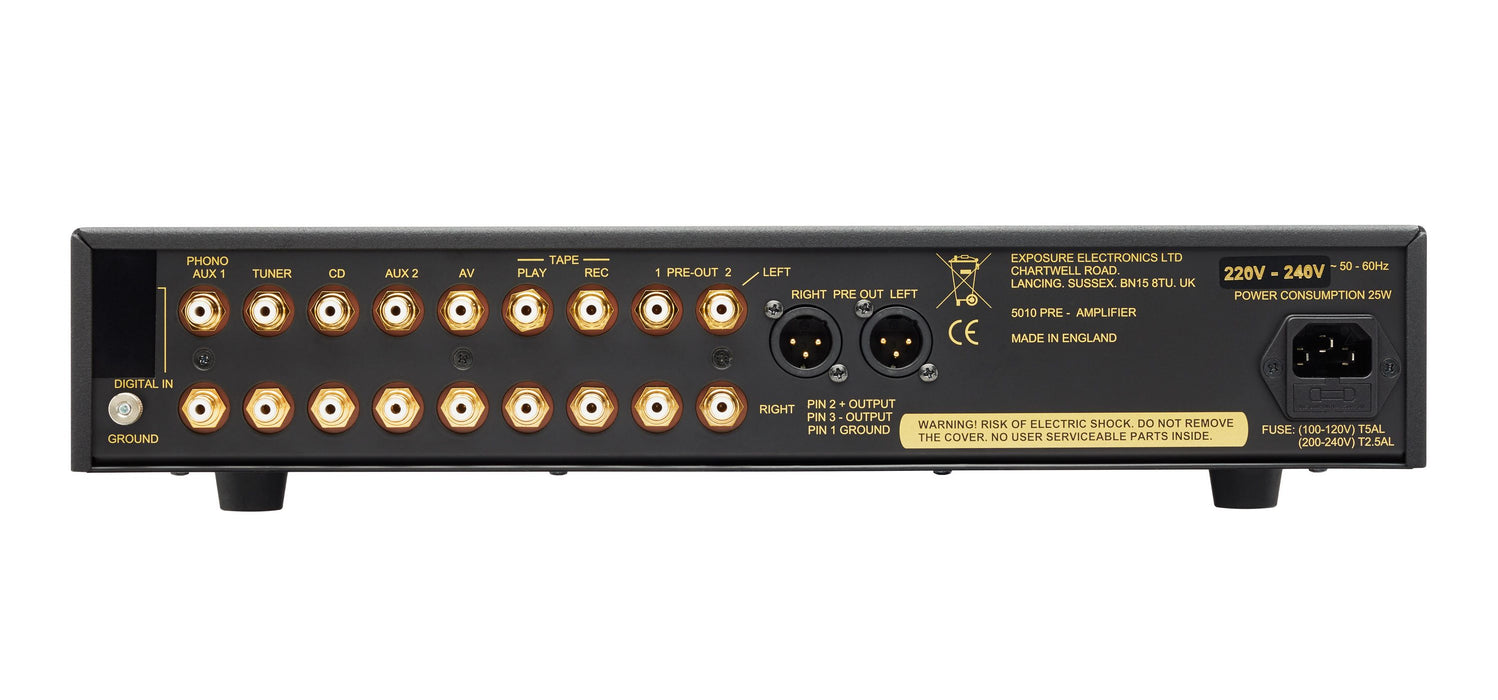 Exposure - 5010 Pre Amp - Esivahvistin - Black,  - HifiStudio