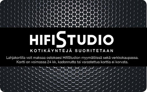 HifiStudio - Lahjakortti, 100€ - HifiStudio