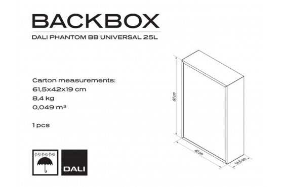 DALI Phantom BB Universal 25l - Backbox