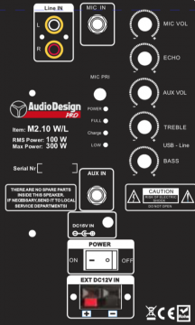 Audio Design Pro - M2 10WL - Karaokekokonaisuus